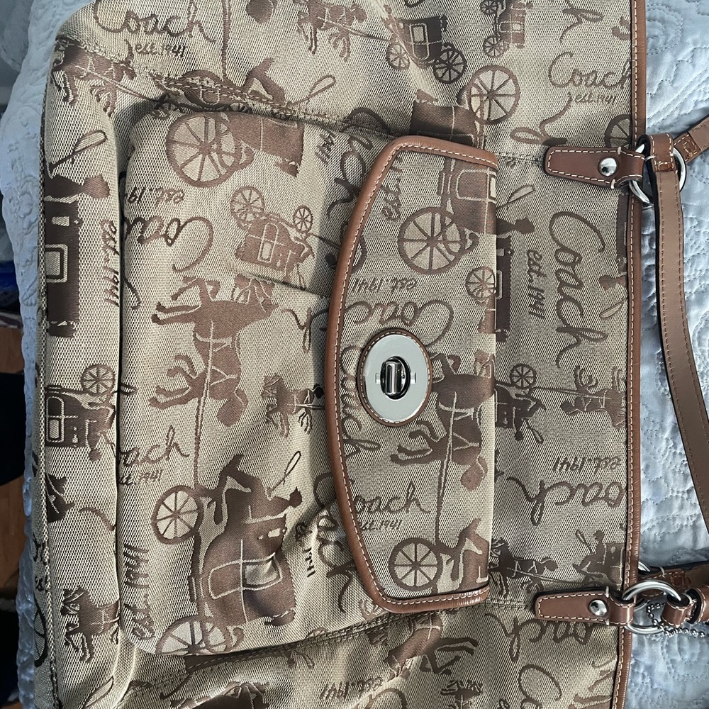 Coach bag tote vacation bag